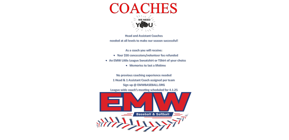 WE NEED COACHES!!!